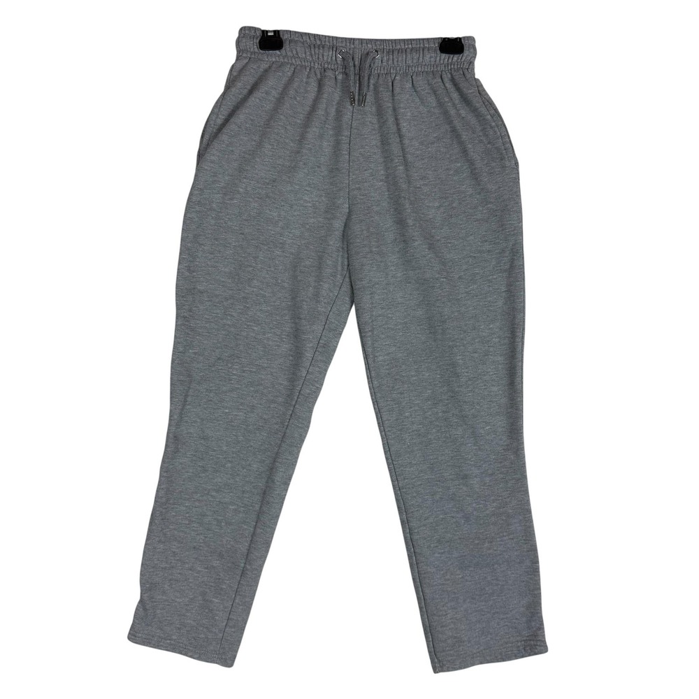 Primark Pants Mens Small Gray Fleece Sweatpants Drawstring Elastic Waist Pockets